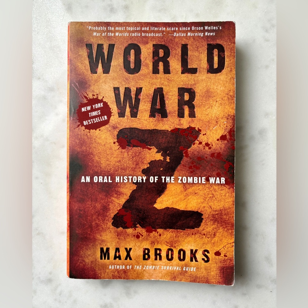 World War Z By Max Brooks Paperback Book